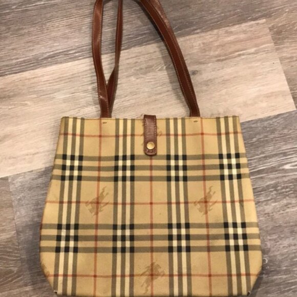 Burberry Check Pattern Shoulder Bag - Picture 3 of 11
